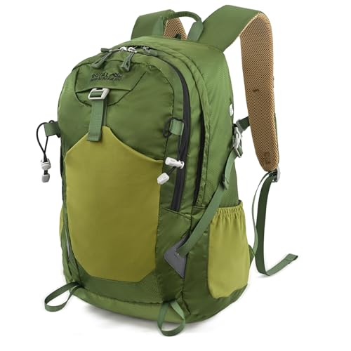 30L Hiking Backpack With Rain-Cover, Lightweight Packable Backpack For Women Men, Hiking Daypack Backpacks Fit For Camping, Sports, Daily Commuting, Short Trips (Green) - color: Green 2.0, size: 30L