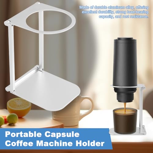 Pour Over Dripper Stand Portable Espresso Machine Stand Office Coffee Stands with Base Suitable for Office,Home,Camping (COLOR:silver)