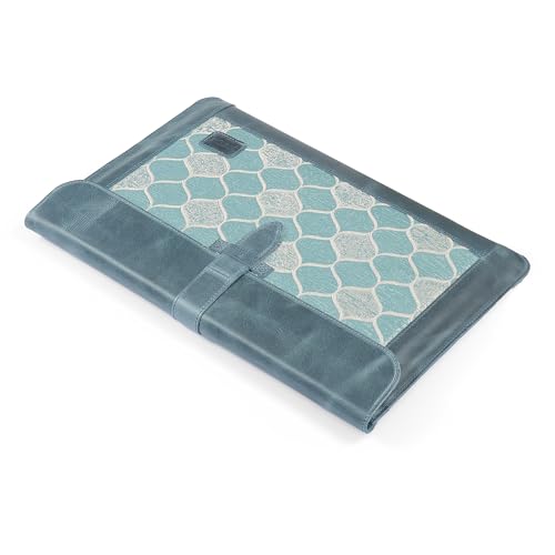 Londo Leather Sleeve Compatible with MacBook Pro 16 & MacBook Pro 15 Inch (M5, M4, M3, M2, M1, Pro, Max), Premium Top Grain Leather Laptop Bag, 2020 to 2026 Models - color: Blue, size: 15-16 inches