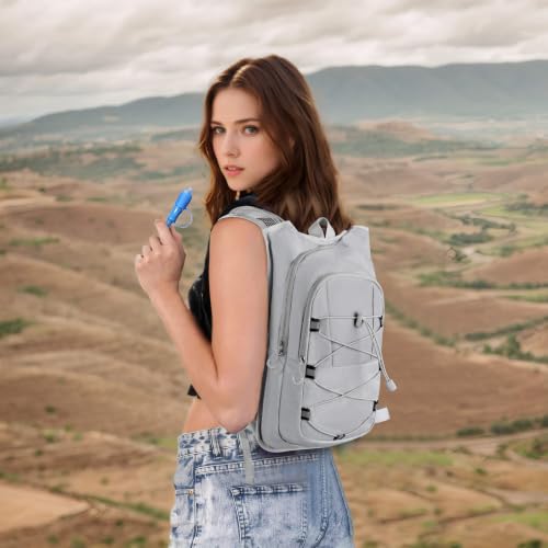 MIYCOO Hydration Backpack - Lightweight Hiking Water Backpack with 2L Water Bladder, Running Hydration Vest Backpack for Men Women, Hydration Pack for Hiking, Cycling, Climbing - color: Gray