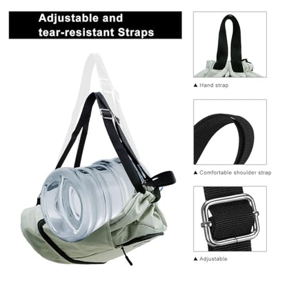 Kamo Drawstring Backpack Bag - Sport Swimming Yoga Backpack with Shoe Compartment, Two Water Bottle Holder for Men Women Large String Backpack Athletic Sackpack for Travel - color: Reseda