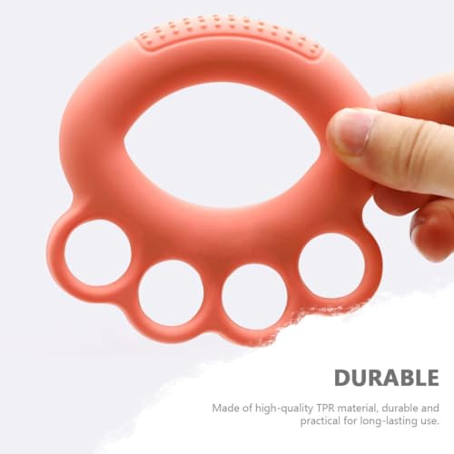 Toddmomy 3pcs Hand Grip Rings Set, Silicone Finger Strength Exercisers with Massage Dots, 10lb Pink 20lb Mint Green 30lb Orange, Hand Strength Trainers for Rehabilitation and Finger