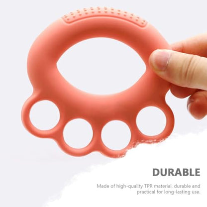 Toddmomy 3pcs Hand Grip Rings Set, Silicone Finger Strength Exercisers with Massage Dots, 10lb Pink 20lb Mint Green 30lb Orange, Hand Strength Trainers for Rehabilitation and Finger