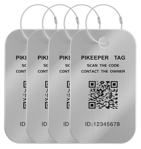 Smart QR Code Luggage Tags - Show Location When Scanned, Customizable Info with Privacy Protection, Waterproof & Durable Travel Labels for Suitcases, Backpacks & Bags - color: Silver