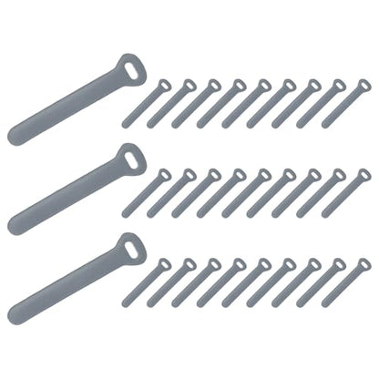 PATIKIL 30Pcs Leather Zipper Pull, 2.6" Replacement Zipper Puller Extender Backpack Luggage Sliders for Handbags Suitcases Bags Wallets Jackets Coats Pull Tabs, Gray - color: Gray