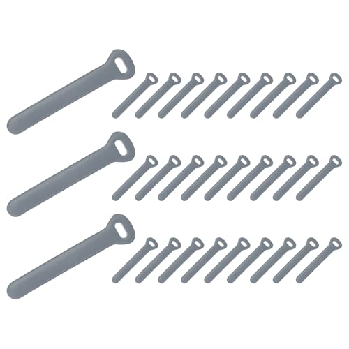 PATIKIL 30Pcs Leather Zipper Pull, 2.6" Replacement Zipper Puller Extender Backpack Luggage Sliders for Handbags Suitcases Bags Wallets Jackets Coats Pull Tabs, Gray - color: Gray