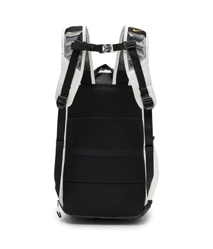 Nike, Unisex, Varsity Elite Backpack (32L), White/Black/Metallic Gold, One Size - color: White/Black/Metallic Gold, size: One Size