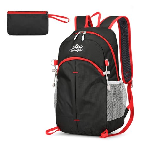 20L Hiking Daypack Packable, Lightweight Water Resistant Camping Backpack, Foldable Travel Backpack for Men Women Outdoor Gear - color: Heise-xiao