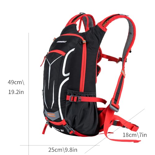 Outdoor Cycling Backpack, Bicycle Backpack, Water Bag Backpack, Mountain Hiking Backpack - color: red, size: Backpack Only
