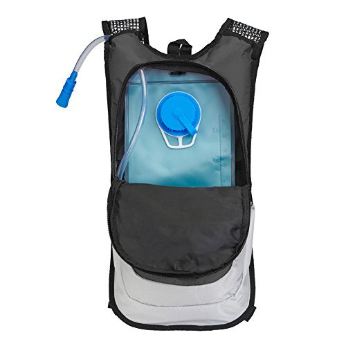Black Mountain Products Hydration Pack - 2 Liter Water Bladder with Extra Large Storage Compartment - color: Black