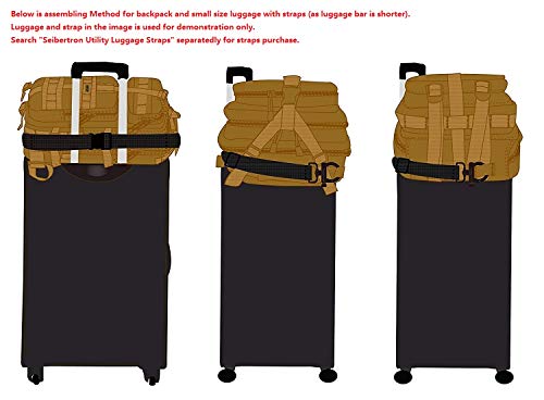 Seibertron Falcon Water Repellent Hiking Camping Backpack Compact Pack Summit Bag (Black 27L) - color: Black 27l(size:9"*11"*16.5")