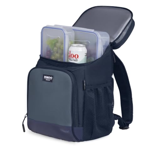 Igloo Backpack Coolers | Insulated Soft Sided Cooler Bag - color: Evergreen 18-Can
