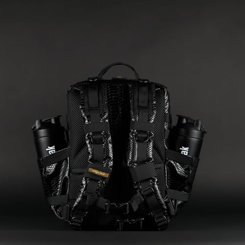 WOLFpak 35L Athletic Gym Backpack (King Cobra) - Durable 1000D Waterproof Oxford Material with MOLLE Webbing, Laptop Pocket & Dual Cup Holders, Durable Fitness/Travel/Military Daypack - color: King Cobra