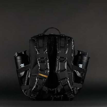 WOLFpak 35L Athletic Gym Backpack (King Cobra) - Durable 1000D Waterproof Oxford Material with MOLLE Webbing, Laptop Pocket & Dual Cup Holders, Durable Fitness/Travel/Military Daypack - color: King Cobra