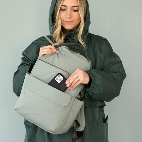 RED ROVR Roo Lightweight 1 LB Diaper Bag Backpack | 11 organizational pockets| Durable & Water-Resistant (Sage) - color: Sage (Stuffed)