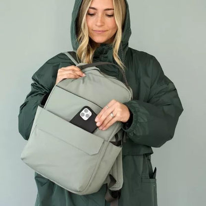 RED ROVR Roo Lightweight 1 LB Diaper Bag Backpack | 11 organizational pockets| Durable & Water-Resistant (Sage) - color: Sage (Stuffed)