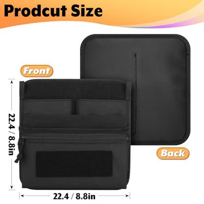 Tactical Bag Organizer Insert Pouch Modular Backpack Insert Panel Multi Pocket Admin Organizer EDC Tool Pouch, Hook and Loop Attachment for Backpack, Tactical Vest & Bag