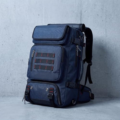 Travel Backpack with Shoe Compartment, Large Carry On Laptop Backpack, Water Resistant Weekender Bag for Men Women (Blue, Blue) - color: Blue