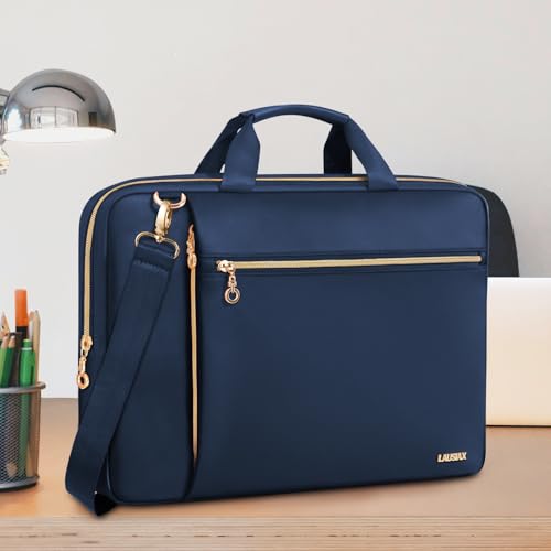 Laptop Case Bag Women Men Computer Sleeve Compatible with MacBook/Dell/HP/Acer/ASUS/LG, Waterproof Shoulder Carrying Briefcase, Blue, 15.6-16 Inch - color: Blue, size: 15.6 inch