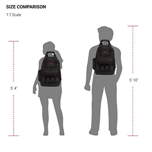 SwissGear Tool Bag Backpack, Fits Up to 15-Inch Laptop, Work Pack, Black - color: Black, size: Medium