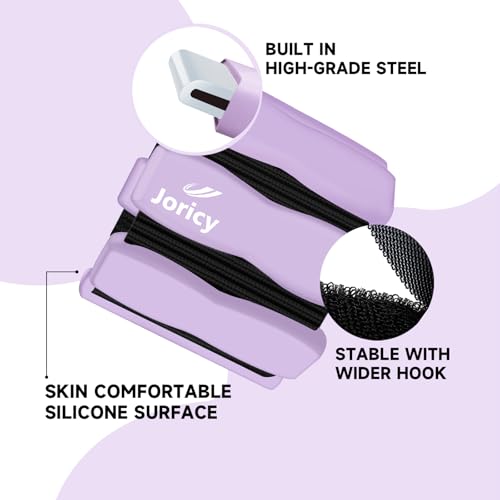 Ankle Wrist Weights for Women Men, One Pair of 2lbs/3lbs/4lbs Adjustable Arm & Leg Weights Silicone Wearable Weighted Bracelet for Pilates Yoga Walking Running Home Gym Fitness Strength Training Weight Loss Exercises Physical Therapy Dance Swimming Water