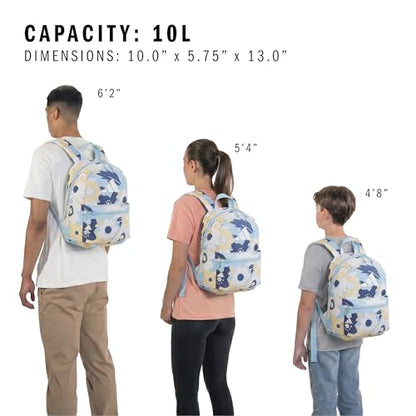 adidas Kids Gotta-Have-It Mini Backpack – School Bag for Girls and Boys, 10L, Big Floral Ice Blue/Ice Blue, OSFA - color: Big Floral Ice Blue/Ice Blue