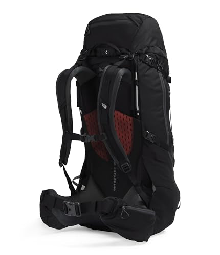 The North Face Terra 65 Backpack - Unisex Hiking Pack, Cinch-Top Opening with Zipper, Pole & Ice Axe Attachments, TNF Black/Asphalt Grey-NPF, Large/X-Large - color: Tnf Black/Asphalt Grey-npf, size: Large-X-Large