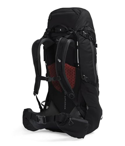 The North Face Terra 65 Backpack - Unisex Hiking Pack, Cinch-Top Opening with Zipper, Pole & Ice Axe Attachments, TNF Black/Asphalt Grey-NPF, Small/Medium - color: Tnf Black/Asphalt Grey-npf, size: Small-Medium