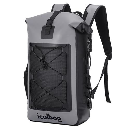 Dry Bags Waterproof Backpack for Women Men Travel Dry Bag Backpack Warterproof Bag for Kayaking Beach Boating 30L/40L - color: Gray, size: 30L