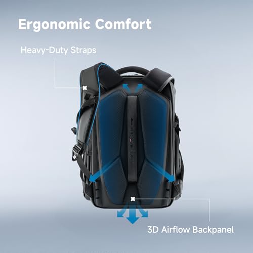 VSGO 25L Professional Camera Backpack, Extra Large Capacity, Travel & Commuting Backpack,Compatible with Canon, Fujifilm, Nikon, 17.3-Inch Laptops - size: 25L