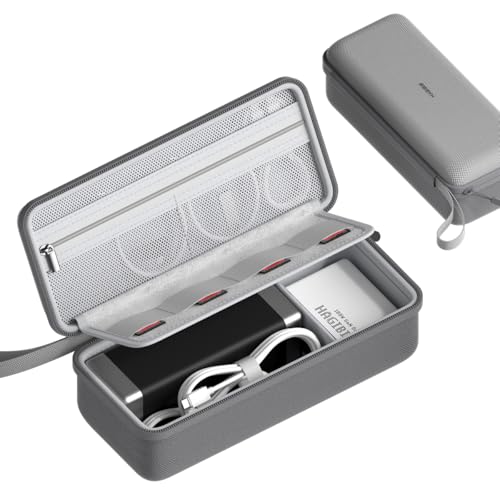Hagibis Electronics Organizer Travel Case Cable Organizer Bag Pouch Portable Waterproof Carry Case for Cable, Charger,Power Bank, SD Card, Mouse, USB Flash Disk (DPB03 Grey)