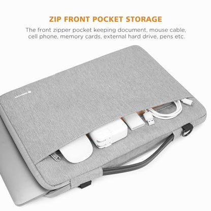 NIDOO 15.6 inch Laptop Sleeve Case Carrying Bag for 16" MacBook Pro M2 M1 / Legion 7i Gen 6 / Legion 5 Pro / 15" Surface Laptop 3/15.6" Lenovo Legion 5 / ThinkPad T15 P15s E15 L15 / Galaxy Book Pro - color: Gray - Shoulder, size: 15.6 inch