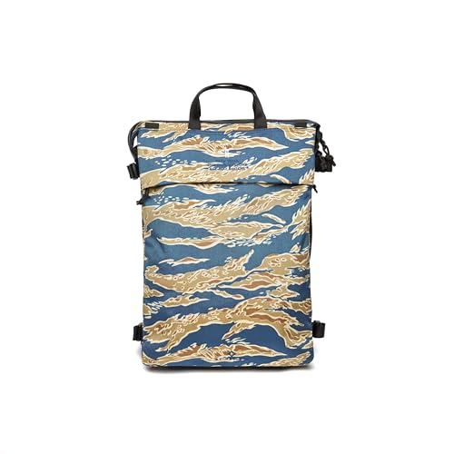Helinox TERG All Way Square Backpack, Outdoor High-Performance Bag 20L, 1.9lbs, Rugged Materials, Waterproof Zippers (Tiger Stripe Camo) - color: Tiger Stripe Camo
