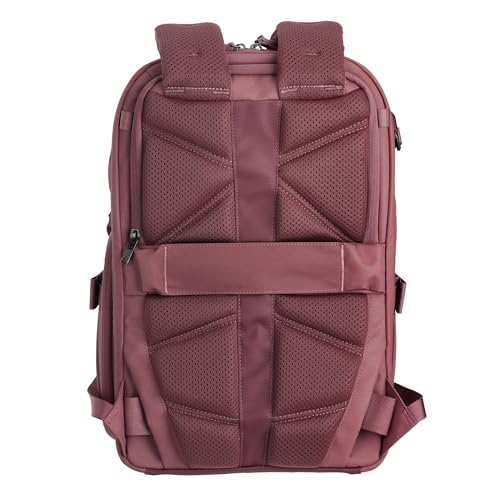 VANGUARD VEO Metro B20L Camera & Everyday Backpack (Magenta) – Fits 70–200mm Attached, 14" Laptop Storage, Convertible Daypack Design, Carry-On Ready - color: Magenta, size: 20L