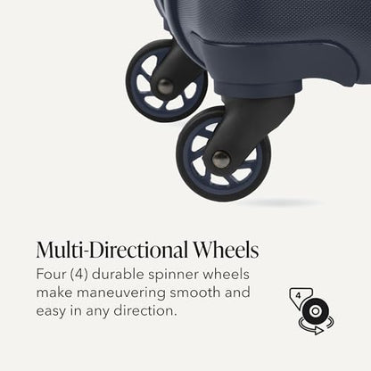 SwissGear 7366 Signature Hardside Expandable Luggage with Spinner Wheels, TSA Lock, Cup-Holder, Navy, Carry-On 19-Inch - color: Navy, size: Carry-On 19-Inch