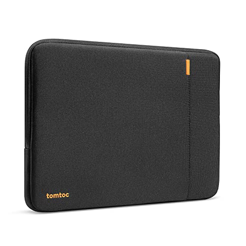 tomtoc 360 Protective Laptop Case Sleeve for 14 Inch Lenovo, HP, ASUS, Dell, Acer Laptop Notebook Ultrabook, Water-Resistant Shockproof Computer Bag with Accessory Pocket - color: Black, size: 14 Inch