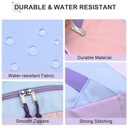 VX VONXURY Backpack for Men Women, Lightweight Kids School Bag, Classic Basic Laptop Bookbag for College Work Travel Hiking - color: Blue Purple