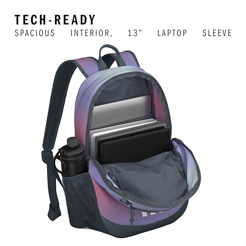 Originator Small Backpack for men and women, athletic book bag with laptop sleeve - color: Gradient Rose Tone Pink/Onix Grey
