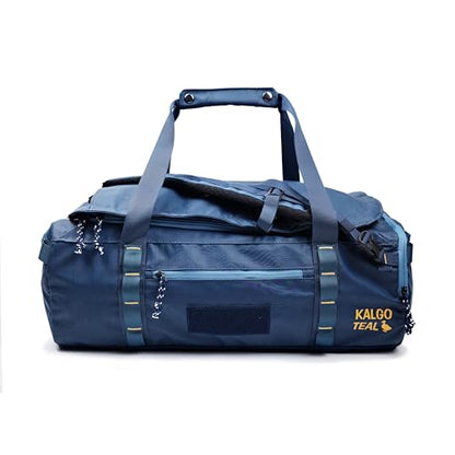 Utility Duffle Bag 40L, Convertible Backpack for Travel, Gym & Commute, Water Repellent - color: Blue Abyss