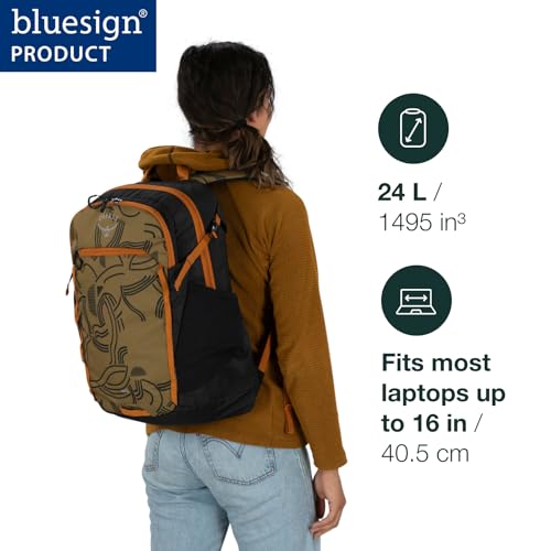Osprey Axis Laptop Backpack – Sleek Everyday Pack with Laptop Sleeve, Water Bottle Pockets & Compression Straps - color: Cascade Blue-torrent Blue