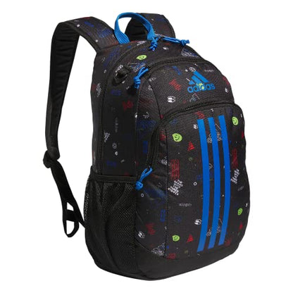 adidas Young BTS Creator 2 Backpack DISCONTINUED - color: Icon Brand Love Black/Bright Royal Blue