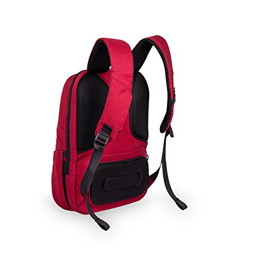 Rocktraveler RTL17RD Leisure Anti-theft Backpack Lap Top Bag, Red