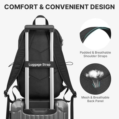 G4Free Hiking Backpack for Women Men 20L Lightweight Travel Backpacks Daypack Outdoor Daily Camping, Black - color: Blcak