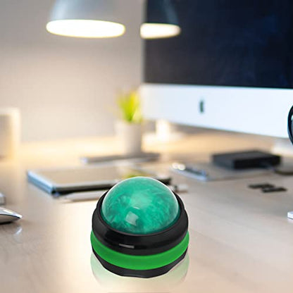 Coolrunner Massage Ball, Manual Roller Massager, Handheld Self Massage Therapy and Relax Full Body Tools for Sore Muscles, Shoulders, Neck, Arms, Legs, Back, Foot, Body (Green) - color: Green