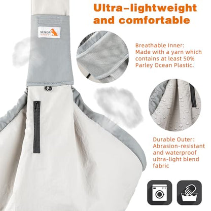 Dog Carrier Sling, Dog Carriers for Small Dogs Up to 20lbs, Grey - color: Grey