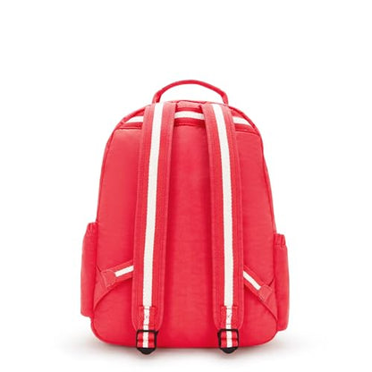 Kipling Women's Seoul 15" Laptop Backpack, Durable, Roomy with Padded Shoulder Straps, Built-In Protective Sleeve - color: Escape Red, size: 12.75''L x 17.25''H x 8''D