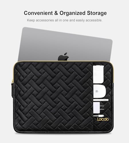 Lacdo 14 Inch Laptop Sleeve Case for HP Lenovo Dell ASUS Acer Chromebook 14, HP Stream 14, Dell Inspiron 14 / Latitude 14, Lenovo ThinkPad 14 / IdeaPad 14, ASUS VivoBook/ZenBook 14 Computer Bag, Black - color: Black, size: 14 Inch