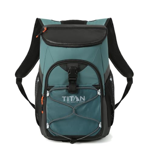 Titan by Arctic Zone Backpack Cooler, Insulated Soft Sided Bag with Leak Proof Lining and Padded Straps, for Lunch, Picnic, and Travel, 24 Can Capacity - color: Jungle Hunt
