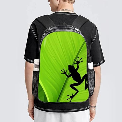 Daypack Lightweight Multipurpose Anti-Theft Green Leaf Frog Shoulder Bag Large Capacity Laptop Book Bag Rucksack With Adjustable Shoulder Straps - color: Pattern 207