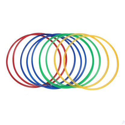 18.9in Sensory Training Hoops for Kids - 10 Rings & Connectors - Improve Balance, Coordination & Creative Thinking